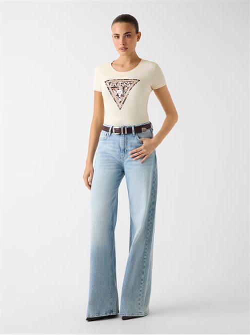 T-shirt con logo triangolare GUESS | W6RI32J1314/G047